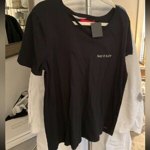 Black 'Take It Easy' Tee